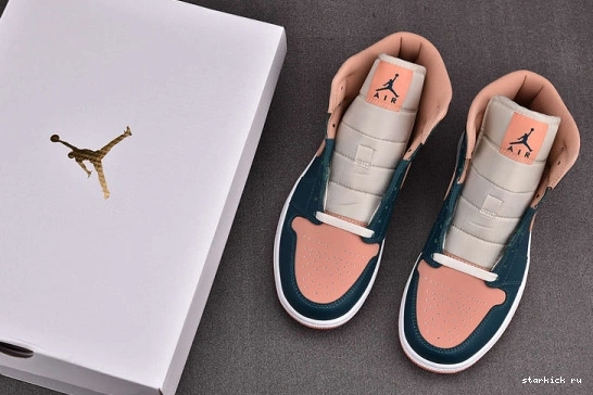 (W) BQ6472-308 Teal Green 1 Mid Jordan Dark  BQ6472-308 0410